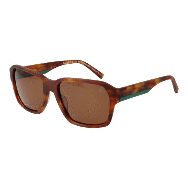 Timberland Quadrat Sonnenbrille TB9343 5753H in Braun – 45° Seitenansicht
