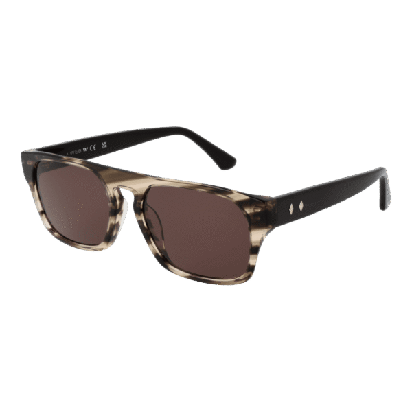 Web Rechteck Sonnenbrille WE0359 5420E in Grau – 45° Seitenansicht