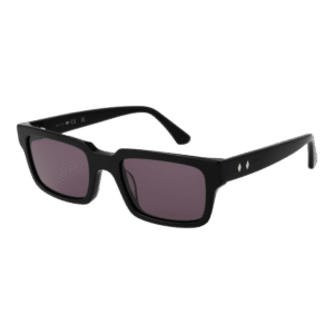 Web Rechteck Sonnenbrille WE0360 5301A in Schwarz – 45° Seitenansicht