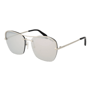 Pucci Quadrat Sonnenbrille EP0225 5616C in Silber – 45° Seitenansicht