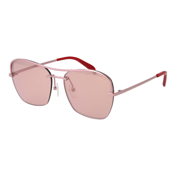 Pucci Quadrat Sonnenbrille EP0225 5672U in Rosé Gold – 45° Seitenansicht