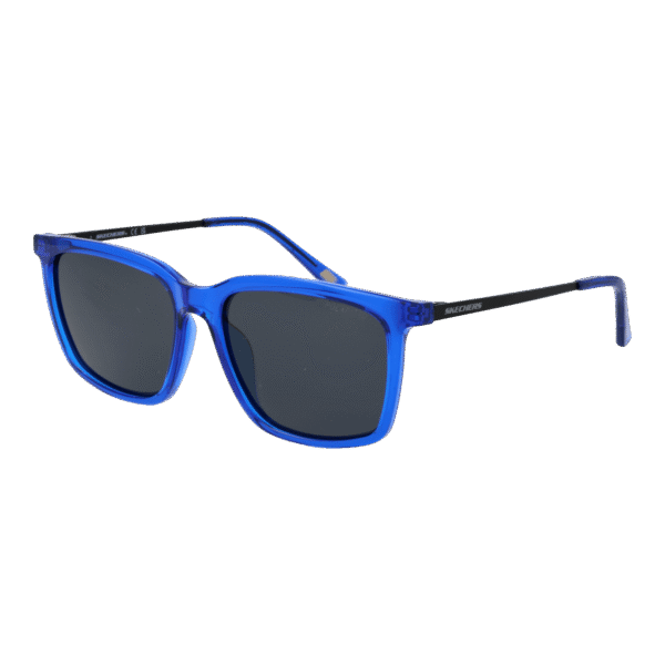 Skechers Rechteck Sonnenbrille SE6282 5390D in Blau – 45° Seitenansicht