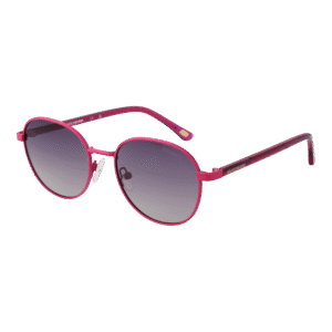 Skechers Rund Sonnenbrille SE6285 5176H in Rosa – 45° Seitenansicht