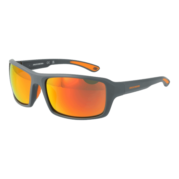 Skechers Sport Sonnenbrille SE6289 6120U in Grau – 45° Seitenansicht