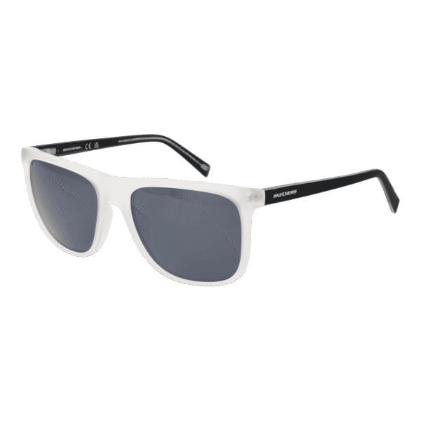 Skechers Rechteck Sonnenbrille SE6290 5626D in Weiß – 45° Seitenansicht