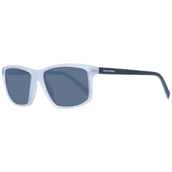 Skechers Rechteck Sonnenbrille SE6291 5726D in Weiß – 45° Seitenansicht