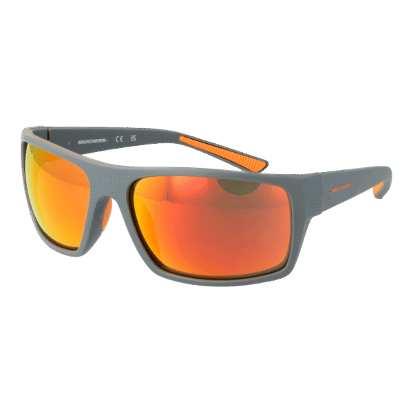 Skechers Rechteck Sonnenbrille SE6292 6320U in Grau – 45° Seitenansicht