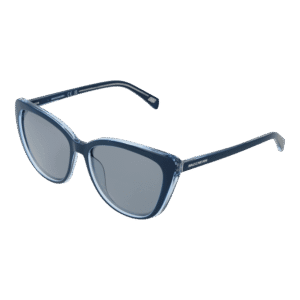 Skechers Katzenaugen Sonnenbrille SE6294 5590D in Blau – 45° Seitenansicht