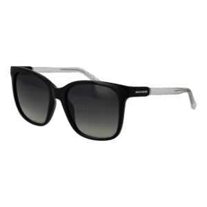 Skechers Quadrat Sonnenbrille SE6295 5401D in Schwarz – 45° Seitenansicht