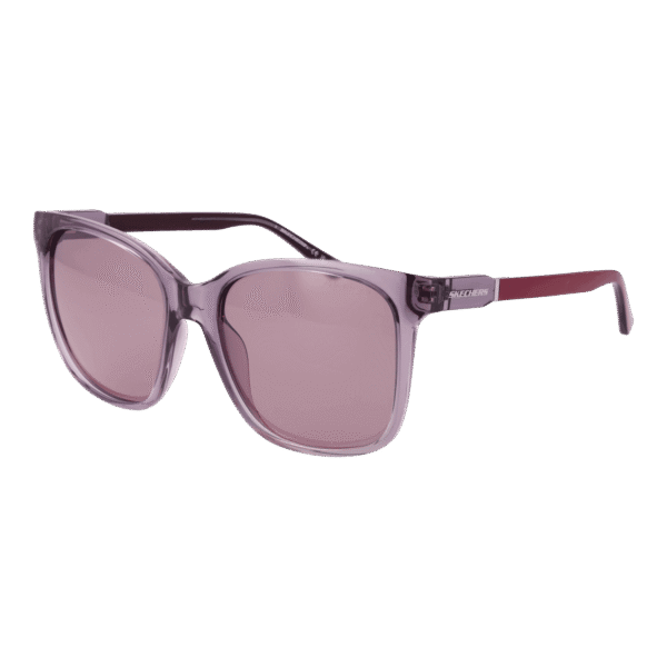 Skechers Quadrat Sonnenbrille SE6295 5481D in Lila – 45° Seitenansicht