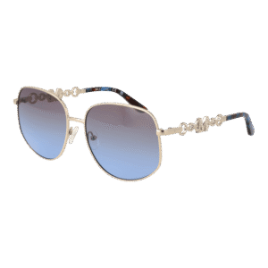 Marciano by Guess Rund Sonnenbrille GM00003 5932W in Gold – 45° Seitenansicht