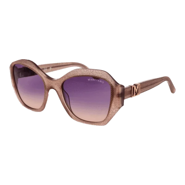 Marciano by Guess Schmetterling Sonnenbrille GM00007 5457Z in Natur – 45° Seitenansicht