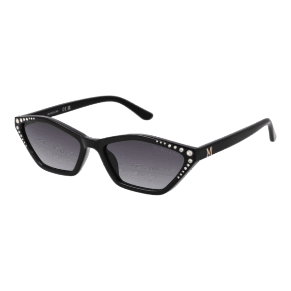 Marciano by Guess Geometric Sonnenbrille GM00002 5601B in Schwarz – 45° Seitenansicht