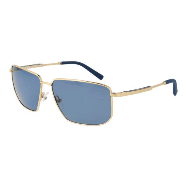 Timberland Rechteck Sonnenbrille TB00010 6132D in Gold – 45° Seitenansicht