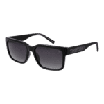 Timberland Rechteck Sonnenbrille TB00012 5401B in Schwarz – 45° Seitenansicht