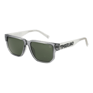 Timberland Rechteck Sonnenbrille TB00013 5120N in Grau – 45° Seitenansicht
