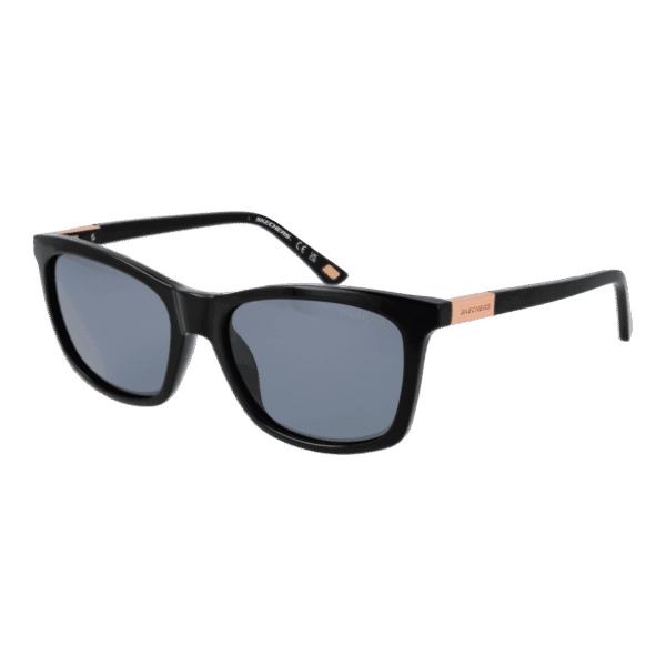 Skechers Rechteck Sonnenbrille SE6360 5401D in Schwarz – 45° Seitenansicht