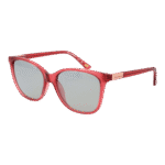 Skechers Rund Sonnenbrille SE6361 5672D in Rot – 45° Seitenansicht