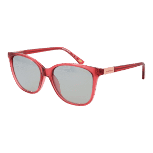 Skechers Rund Sonnenbrille SE6361 5672D in Rot – 45° Seitenansicht