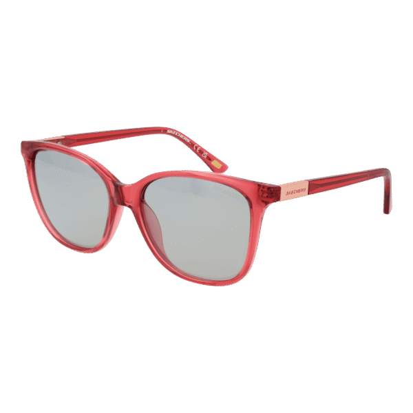 Skechers Sonnenbrille SE6361 5672D – 45° Seitenansicht Skechers Rund Sonnenbrille SE6361 5672D in Rot – 45° Seitenansicht