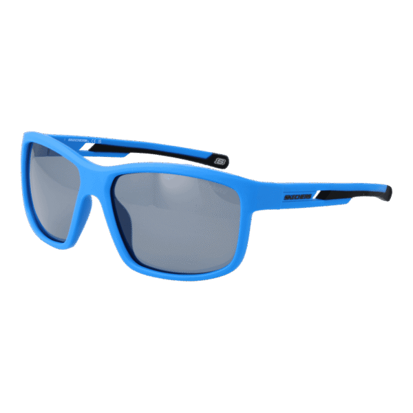 Skechers Rechteck Sonnenbrille SE6363 6091D in Blau – 45° Seitenansicht