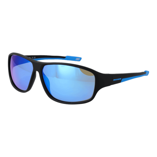 Skechers Sonnenbrille SE6364 6502X – 45° Seitenansicht Skechers Sport Sonnenbrille SE6364 6502X in Schwarz – 45° Seitenansicht