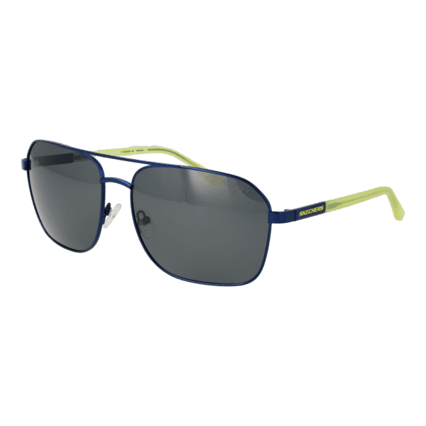Skechers Pilotenbrille Sonnenbrille SE6366 6591D in Blau – 45° Seitenansicht