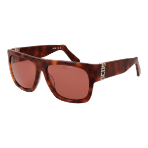 GCDS Quadrat Sonnenbrille GD0044 5652S in Braun – 45° Seitenansicht