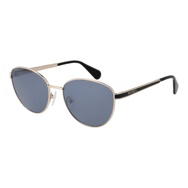 Max & Co Katzenaugen Sonnenbrille MO0105 5432C in Silber – 45° Seitenansicht