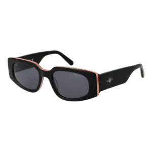 Gant Oval Sonnenbrille GA00001 5305A in Schwarz – 45° Seitenansicht