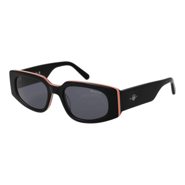 Gant Oval Sonnenbrille GA00001 5305A in Schwarz – 45° Seitenansicht