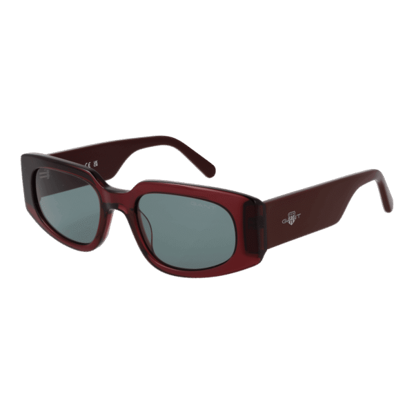 Gant Oval Sonnenbrille GA00001 5366N in Burgunder – 45° Seitenansicht