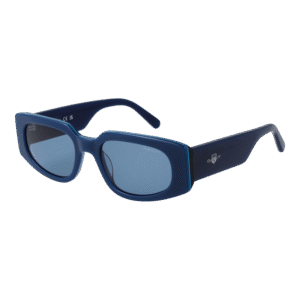 Gant Oval Sonnenbrille GA00001 5392V in Blau – 45° Seitenansicht