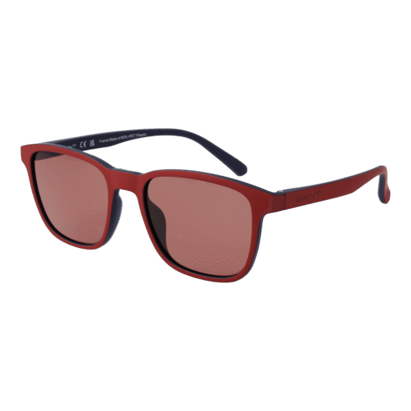 Gant Quadrat Sonnenbrille GA00006 5468S in Rot – 45° Seitenansicht