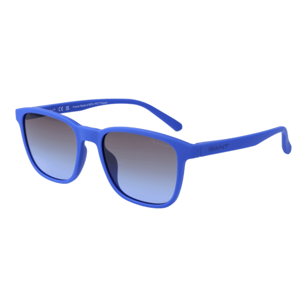 Gant Quadrat Sonnenbrille GA00006 5491W in Blau – 45° Seitenansicht