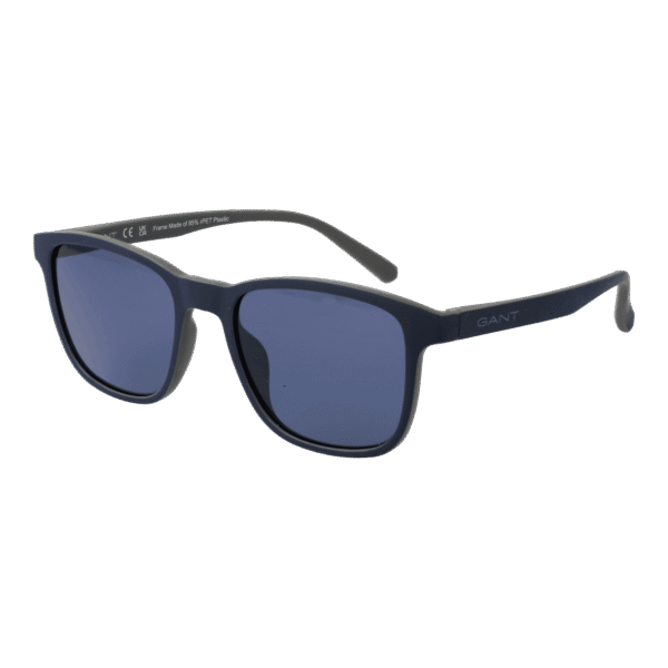 Gant Rechteck Sonnenbrille GA00006 5492V in Blau – 45° Seitenansicht