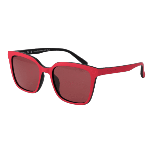 Gant Quadrat Sonnenbrille GA00008 5377S in Rot – 45° Seitenansicht