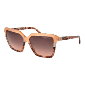 Marciano by Guess Quadrat Sonnenbrille GM00009 5844F in Orange – 45° Seitenansicht
