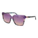 Marciano by Guess Quadrat Sonnenbrille GM00009 5883Z in Lila – 45° Seitenansicht