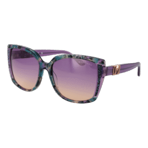 Marciano by Guess Quadrat Sonnenbrille GM00013 5983Z in Lila – 45° Seitenansicht