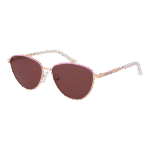 Skechers Rund Sonnenbrille SE00023 5328D in Rosé Gold – 45° Seitenansicht