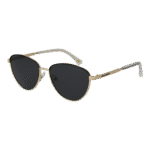 Skechers Rund Sonnenbrille SE00023 5332D in Gold – 45° Seitenansicht