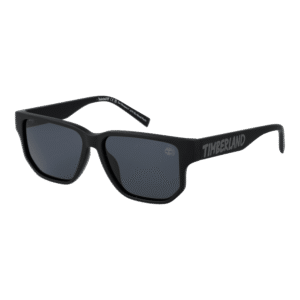 Timberland Rechteck Sonnenbrille TB00013 5102D in Schwarz – 45° Seitenansicht