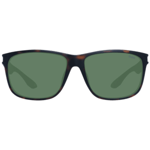 BMW Sonnenbrille BW0003 6052N – Frontansicht mit Kunststoff Rahmen und Grün Gläsern