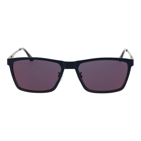 BMW Sonnenbrille BW0048-H 5891U – Frontansicht mit Metall Rahmen und Lila Gläsern