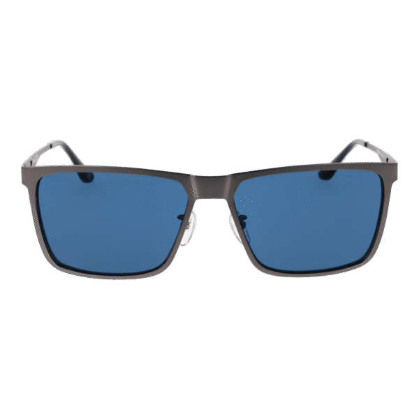 BMW Sonnenbrille BW0049-H 5913V – Frontansicht mit Metall Rahmen und Blau Gläsern