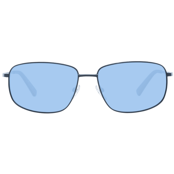 BMW Motorsport Sonnenbrille BS0025 6002M – Frontansicht mit Metall Rahmen und Blau Gläsern