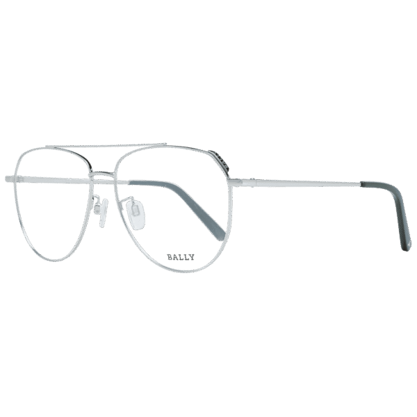 Bally Brille BY5035-H 57018 – 45° Seitenansicht Bally )} Brille BY5035-H 57018 in Silber
