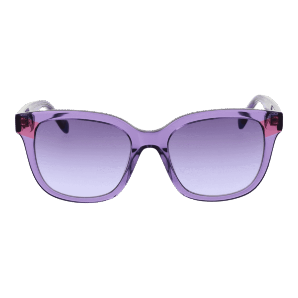 Benetton Sonnenbrille BE5085 53748 – Frontansicht mit Azetat Rahmen und Lila Gläsern