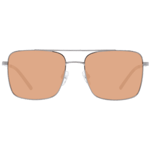 Benetton Sonnenbrille BE7036 57910 – Frontansicht mit Edelstahl Rahmen und Braun Gläsern